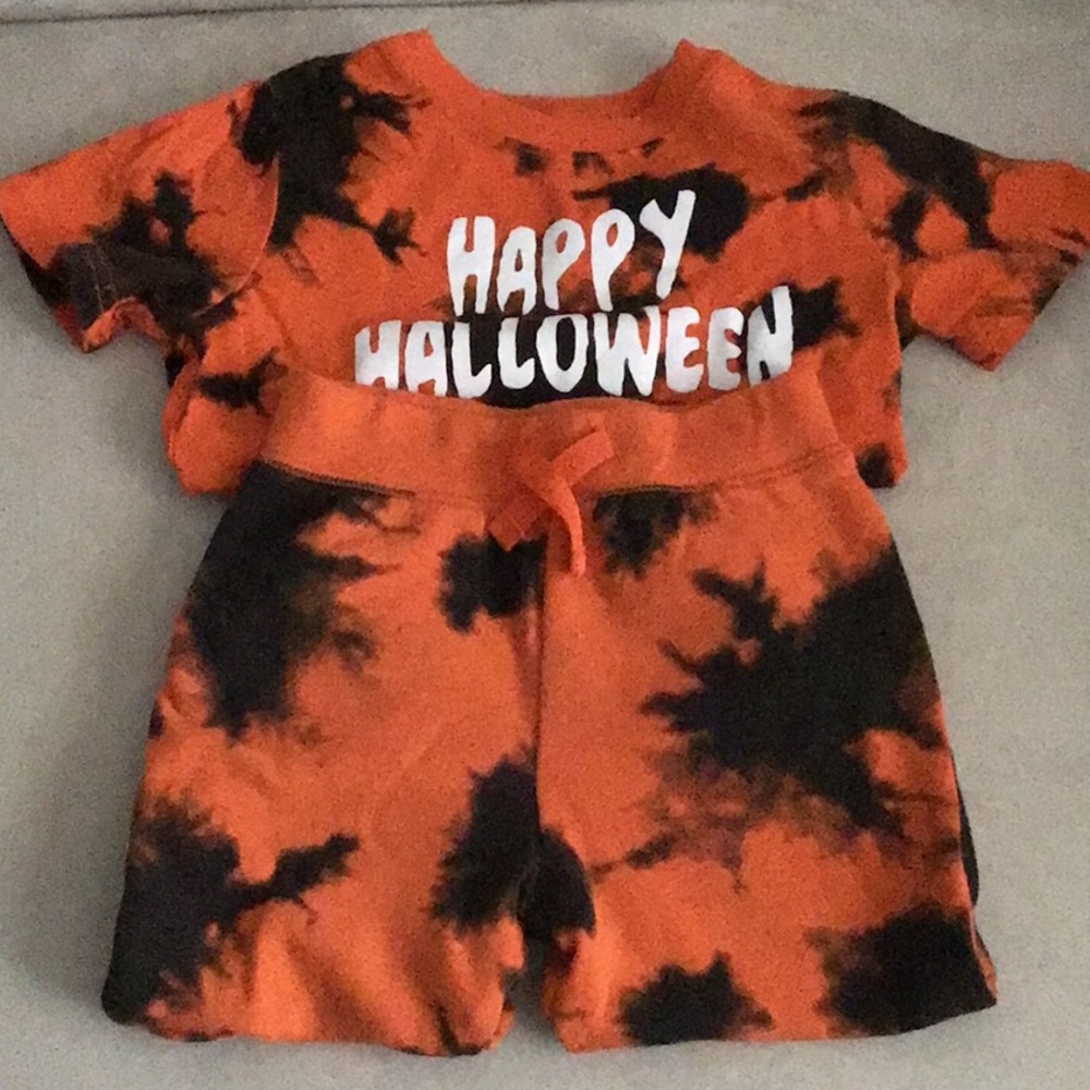 TIEDYE CELEBRATE HALLOWEEN TODDLER SWEATPANTS AND T-SHIRT